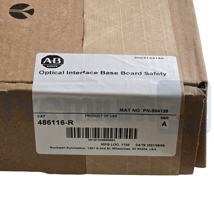 Allen-Bradley 486116-R PowerFlex 7000 Optical Interface Base Board Safety OIBBS
