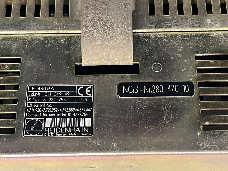 HEIDENHAIN LE 426 PB Logic Unit PLC Controller LE426PB Id. Nr. 312 284-01