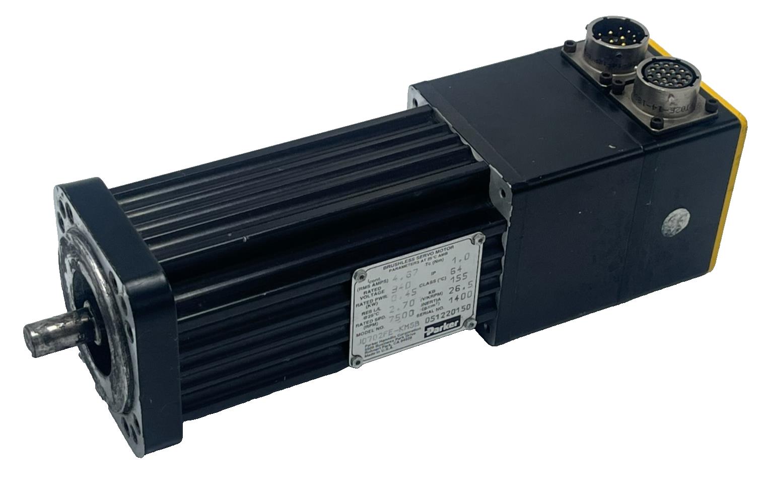 PARKER J0702FE-KMSB Brushless Servo Motor J0702FEKMSB 115V AC Encoder Industrial