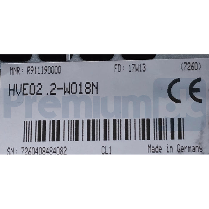 Bosch Rexroth Indramat HVE02.2-W018N | R911190000 Power Supply 18kW DIAX04 NSNP