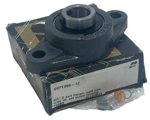 PEER UCFT204-12 Take-Up Flange Bearing 2-Bolt Stamped Steel 3/4" Bore, NSMP