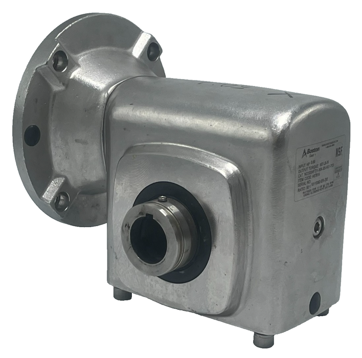 BOSTON GEAR SSHF721-50K-B5-HS1-P20 Stainless Steel Worm Gear Reducer 50:1 Ratio