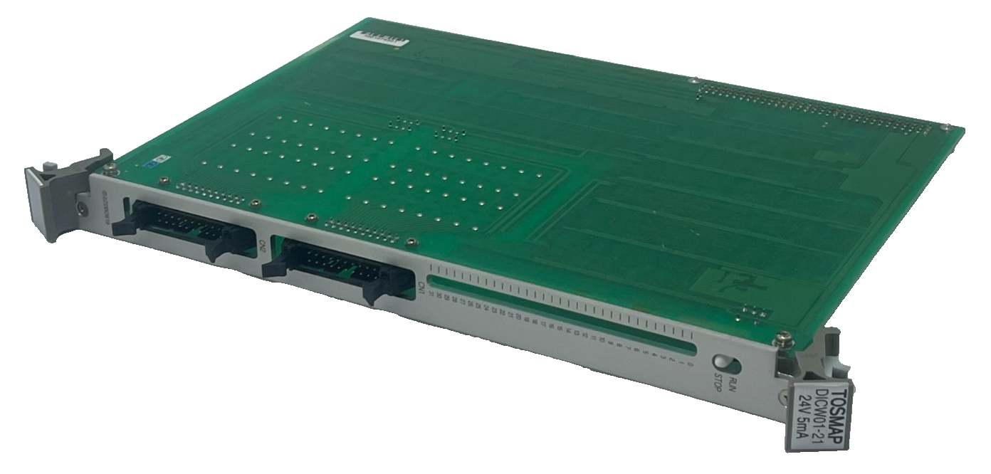 TOSHIBA DICW01-21 24VDC 5mA Digital Input PC Board PLC I/O Module DICW01G021