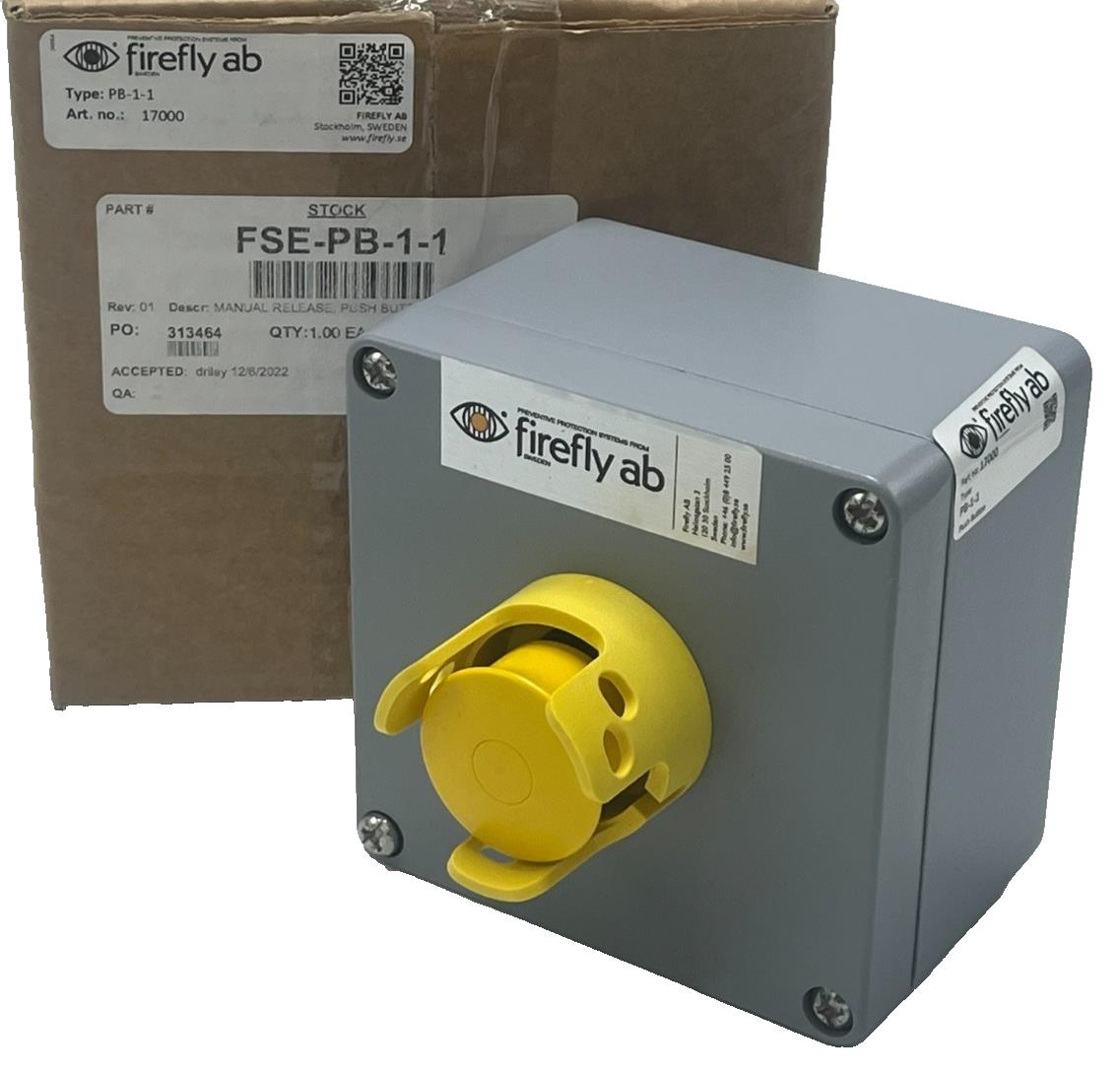 FIREFLY AB PB-1-1 Manual Release Push-Button 17000 Fire Suppression Emergency