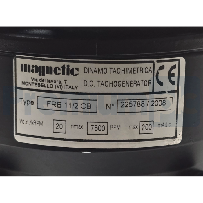 Magnetic FRB 11/2 CB | FRB11/2CB D.C. Tachogenerator Tach Generator 20VDC NSNP