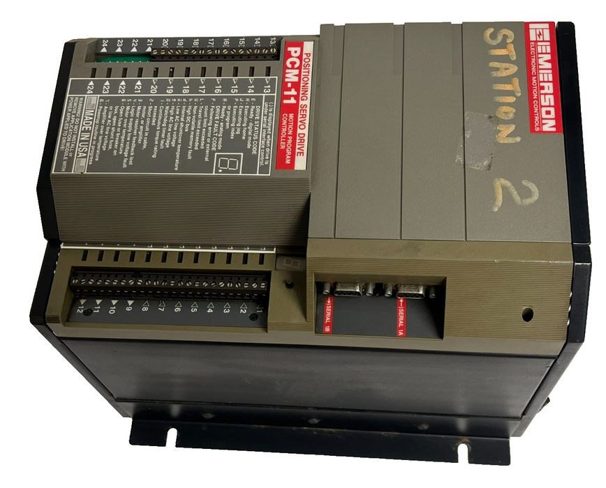 EMERSON FX-490 Servo Drive w/ PCM-11 Motion Controller 240V 9A FX490 PCM11