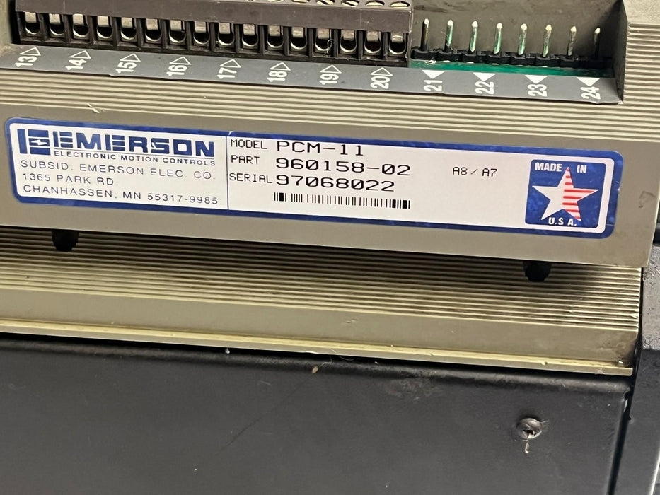 EMERSON FX-490 Servo Drive w/ PCM-11 Motion Controller 240V 9A FX490 PCM11