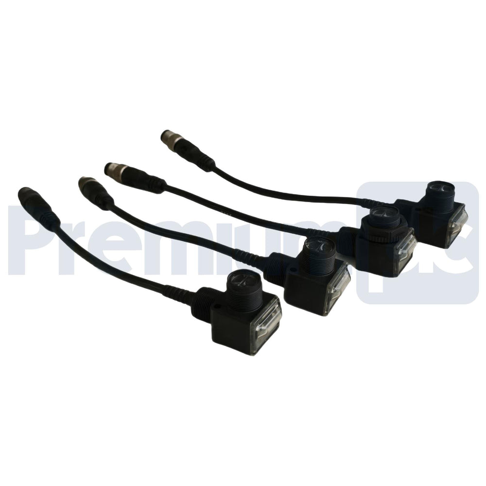 (4) Allen-Bradley 42EF-R2MPB-F4 /D RightSight Transmitted Beam Receivers 20m