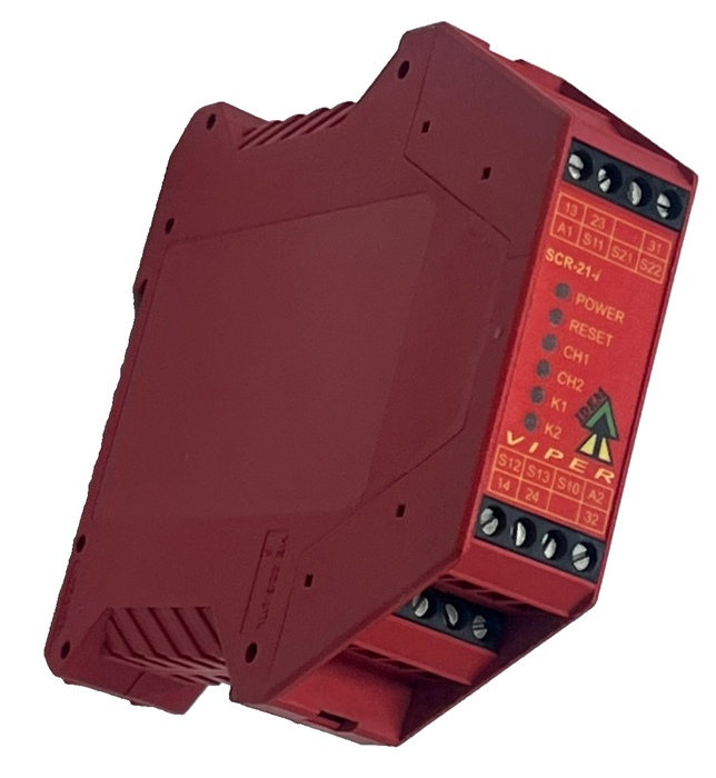 IDEM VIPER SCR-21-i Safety Relay 280001 Dual Channel 24VAC/DC SIL 3 PLe SCR21i