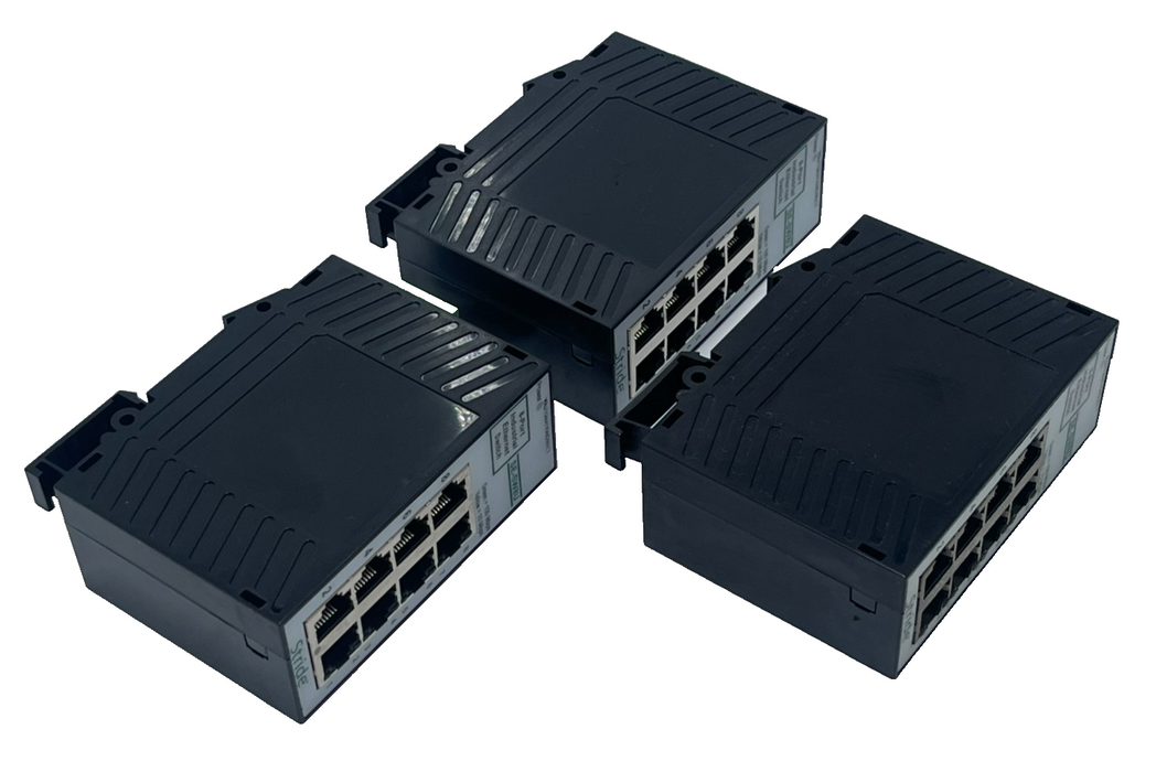 LOT OF 3 Automation Direct Stride SE-SW8U 8-Port Industrial Ethernet Switch