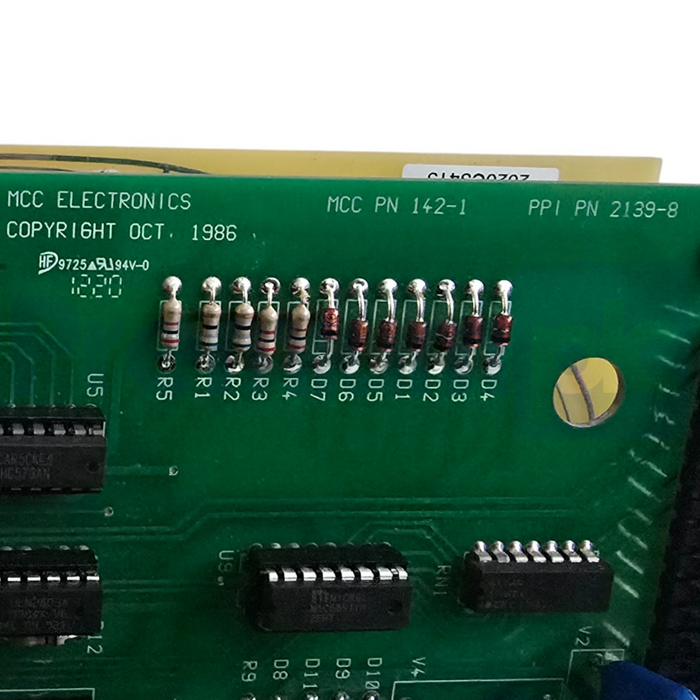 MCC Electronics 2139-8 II 2400 Control Board 00-0142-0001 (C) 1422C3457B 142-1