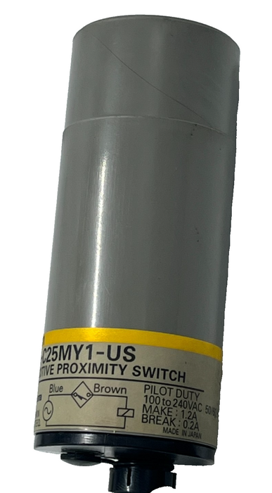 LOT OF 2 OMRON E2K-C25MY1-US Capacitive Proximity Switch 25mm Flush NPN N.O.