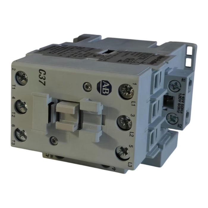 Allen Bradley 100-C37D10 /C 100-C IEC Contactor 3-P 37A 110/120VAC 1NO Aux Cont