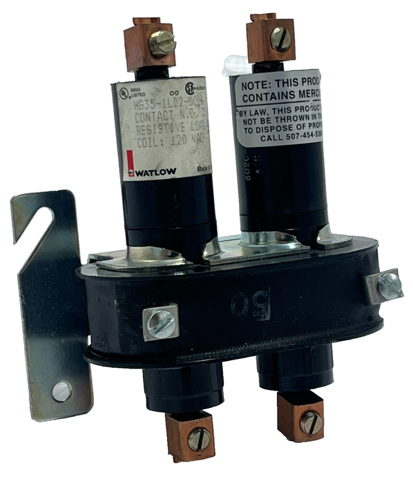 WATLOW HG35-1LD2-0000 Mercury Displacement Relay 35A 480VAC 120V Coil, NSNP