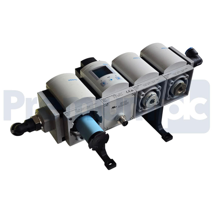 Festo SFAM-62-5000L-M-2SV-M12 | 564940 Flow Sensor w/MS6-FRM-1/2 Filter & 529853