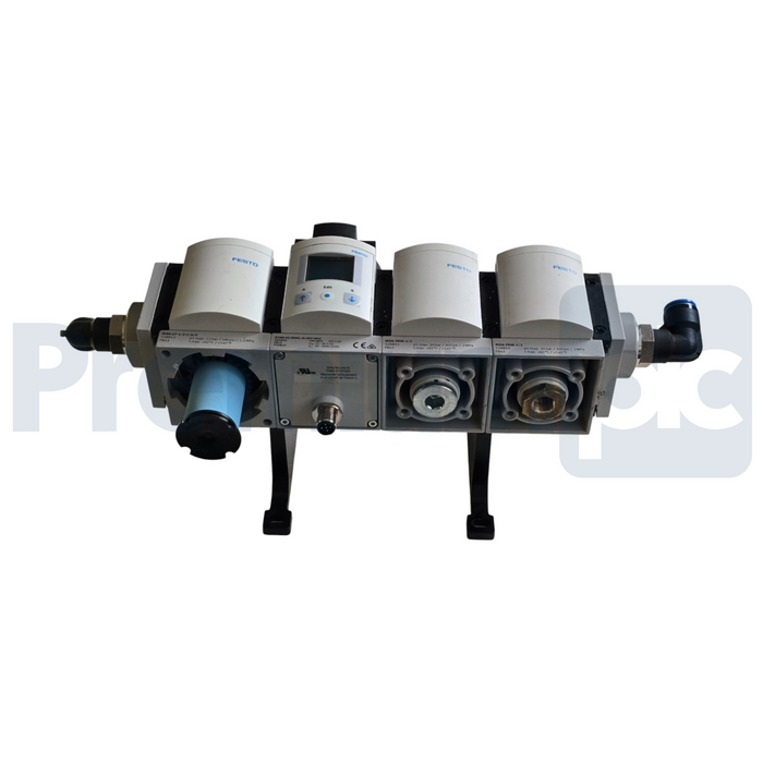 Festo SFAM-62-5000L-M-2SV-M12 | 564940 Flow Sensor w/MS6-FRM-1/2 Filter & 529853