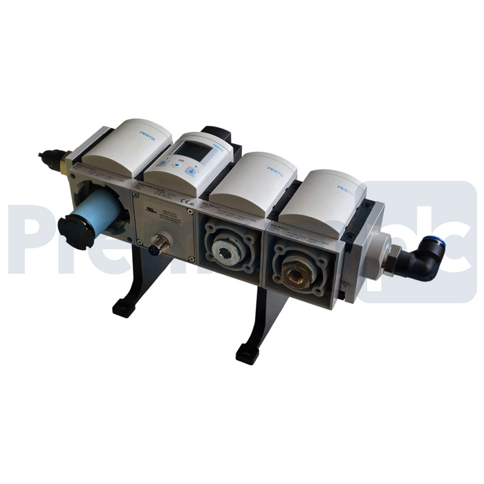 Festo SFAM-62-5000L-M-2SV-M12 | 564940 Flow Sensor w/MS6-FRM-1/2 Filter & 529853