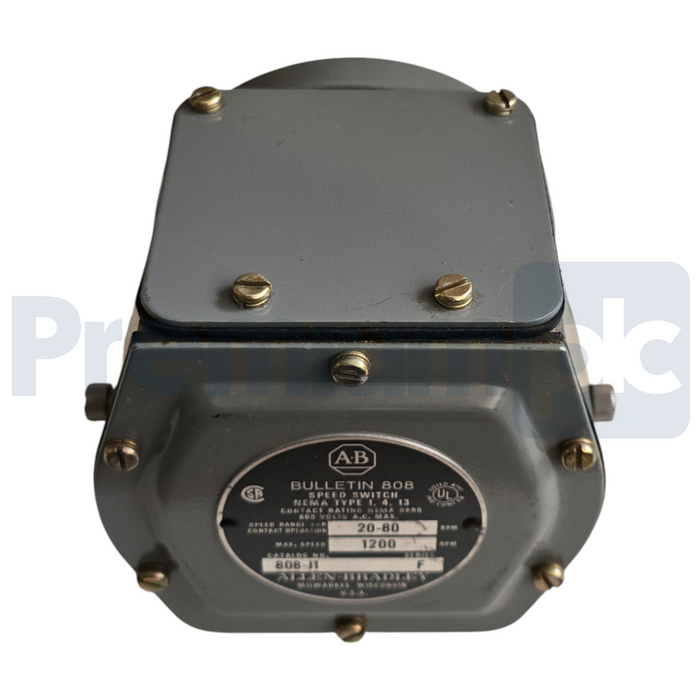 Allen Bradley 808-J1 /F Style J Low Speed 808 Speed Switch 1200RPM 808J1 NSNP