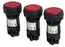 LOT OF 3 IDEC HW-P Red Indicator Light 22mm HWP Pilot Light R-24V Heavy Duty