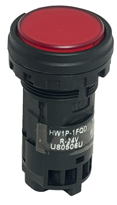 LOT OF 3 IDEC HW-P Red Indicator Light 22mm HWP Pilot Light R-24V Heavy Duty