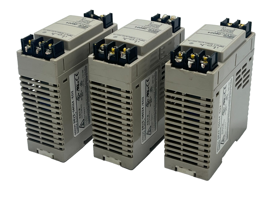 Lot of 3: Omron S8VS-06024/ED2 Switch Mode Power Supply 24VDC 2.5A 60W