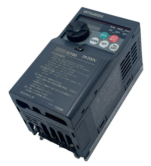 Mitsubishi FR-D720-0.2K Freqrol D700 Inverter 0.2kW 3-Phase 200V VFD