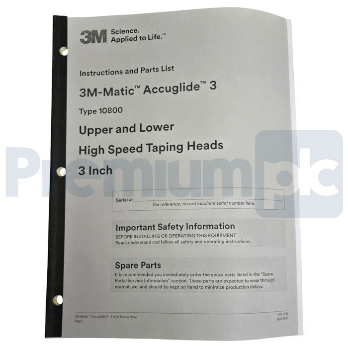 3M 32048 | 70006449642 3M-Matic AccuGlide 3 Lower Taping Head 3" Type 40800 NSNP