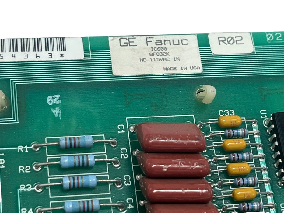 GE Fanuc IC600BF832K Series Six High Density Input Module IC600FP827K Faceplate