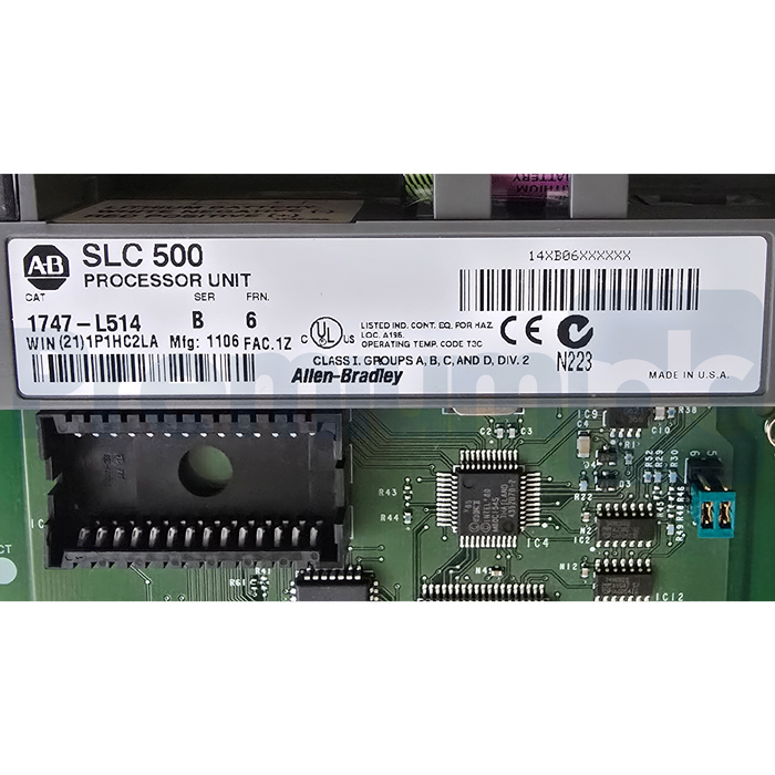 Allen Bradley 1747-L514 /B SLC 500 SLC 5/01 Processor Unit 4K Memory FRN. 6 NSMP