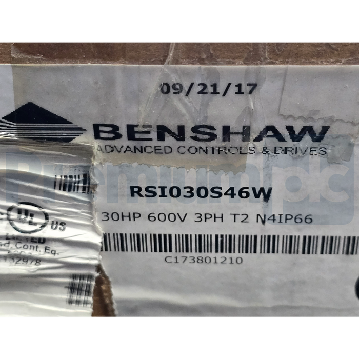 BENSHAW RSI-030-S4-6W | RSi030S46W RSi S4 Sensorless Vector VFD 30HP 600V NSMP