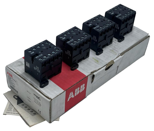 Lot of 4 ABB K6-22Z Mini Contactor Relays GJH1211001R8224 110V-127V AC | 2NO+2NC