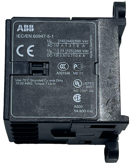 Lot of 2 ABB KC6-22Z Mini Contactor Relays | 24V DC | 2NO + 2NC | GJH1213001R022