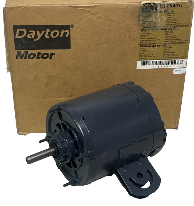 Dayton 6K403J Air Circulator Fan Motor | 1/4 HP 1725 RPM 115V, NSMP