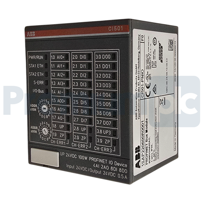 ABB CI501-PNIO | 1SAP220600R0001 AC500/S500 PROFINET Bus Module 8DI/8DO/4AI/2AO
