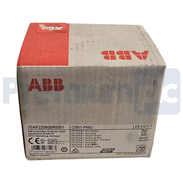 ABB CI501-PNIO | 1SAP220600R0001 AC500/S500 PROFINET Bus Module 8DI/8DO/4AI/2AO