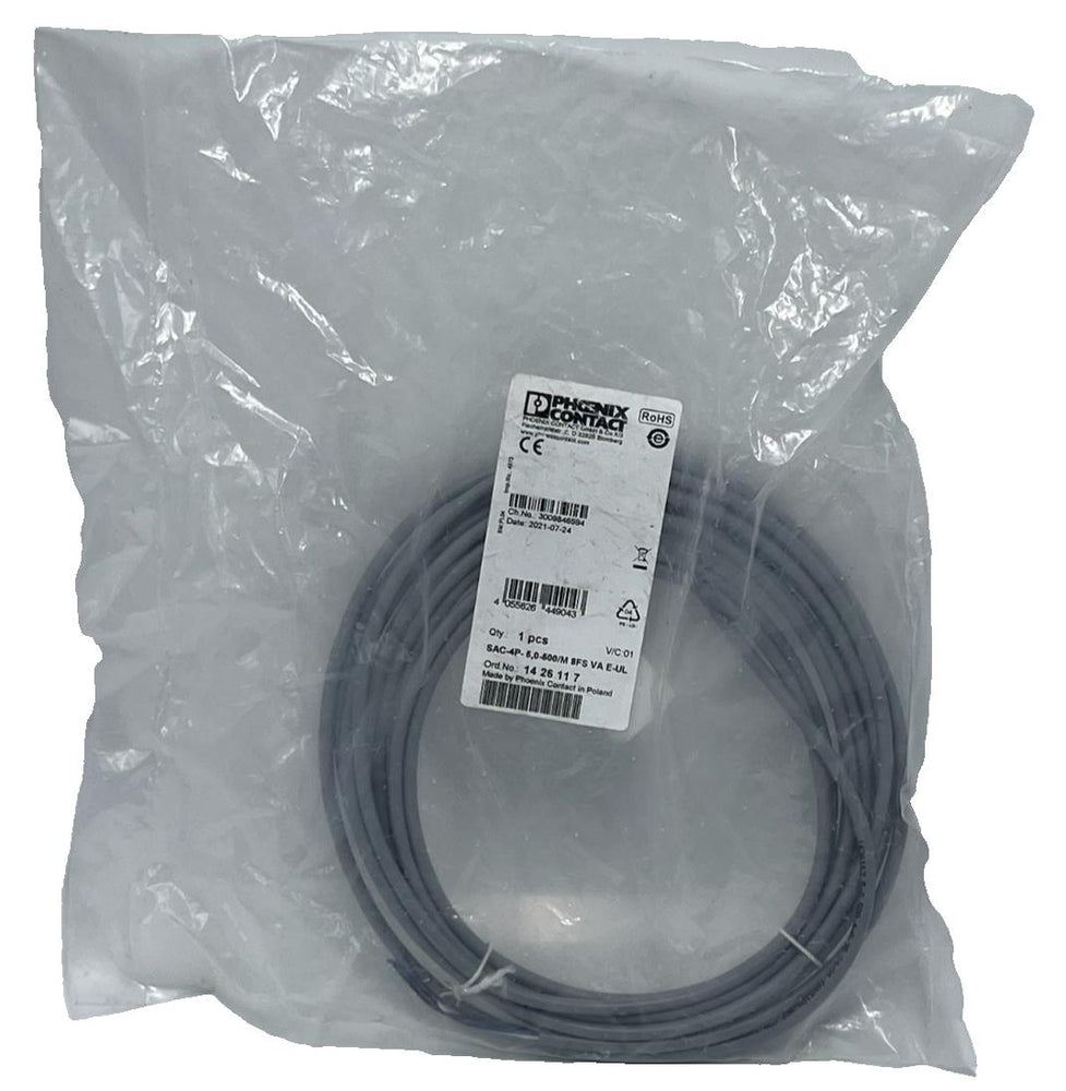 Phoenix Contact 1426117 SAC-4P-5,0-500/M 8FS VA E-UL Sensor/Actuator Cable 5m M8