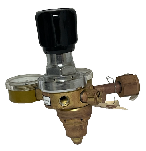 Fisherbrand 10-572-F Two-Stage Gas Regulator | Brass | CO2 CGA-320 | 3000 PSI