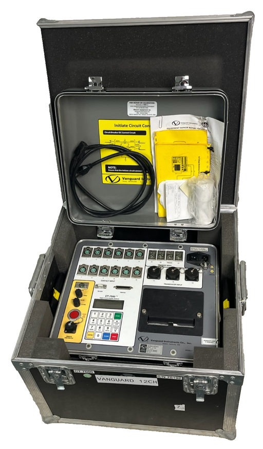 Vanguard CT-7500 S2 Digital Circuit Breaker Analyzer | EHV Test Set w/ Hardcase