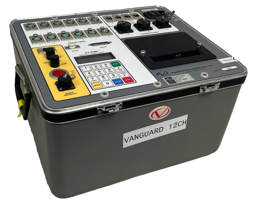 Vanguard CT-7500 S2 Digital Circuit Breaker Analyzer | EHV Test Set w/ Hardcase