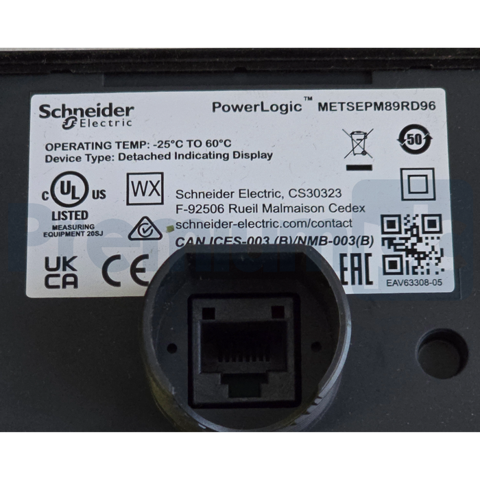 Schneider METSEPM8213 PowerLogic PM8000 Power Quality Meter w/METSEPM89RD96 NSNP