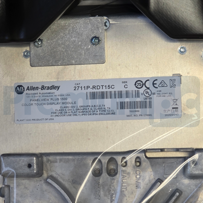 Allen-Bradley 2711P-T15C4D8 /A PanelView Plus 6 1500 Terminal Touch 15" 24V NSMP