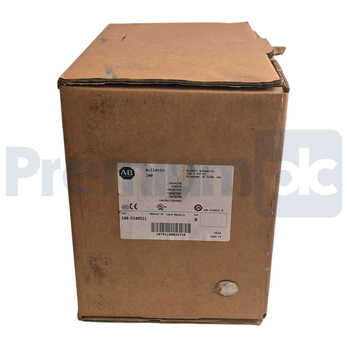 Allen Bradley 100-D180D11 /B MCS-D 100-D180 Contactor 180A 3P 110/120V Coil NSMP
