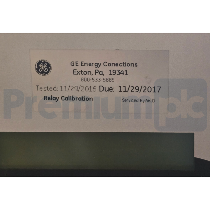 GE Multilin 369 Legacy Motor Management Relay Protection 369-HI-R-0-0-0-0-E REP.