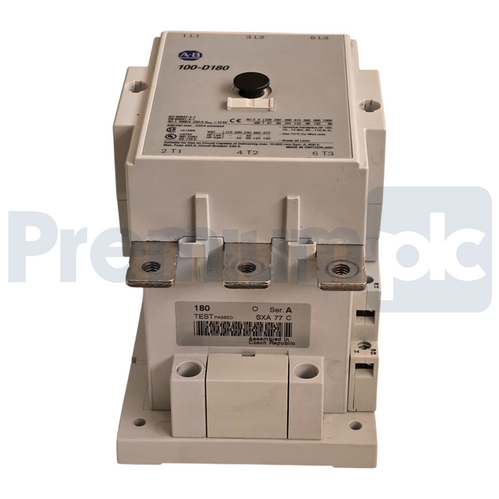 Allen Bradley 100-D180A11 /A 180A IEC Contactor 3P 220-240VAC Coil 100-D180 NUPI