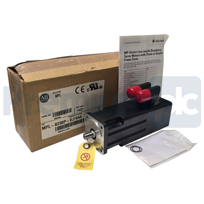 Allen Bradley MPL-B230P-VJ74AA /A Servo Motor 460V 5000RPM Keyed w/ 24VDC Brake