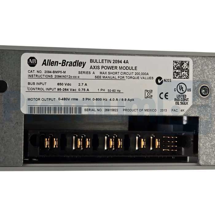 Allen-Bradley 2094-BMP5-M /A Kinetix 6X00 Power Module 1.8kW 460V 2094BMP5M NSMP