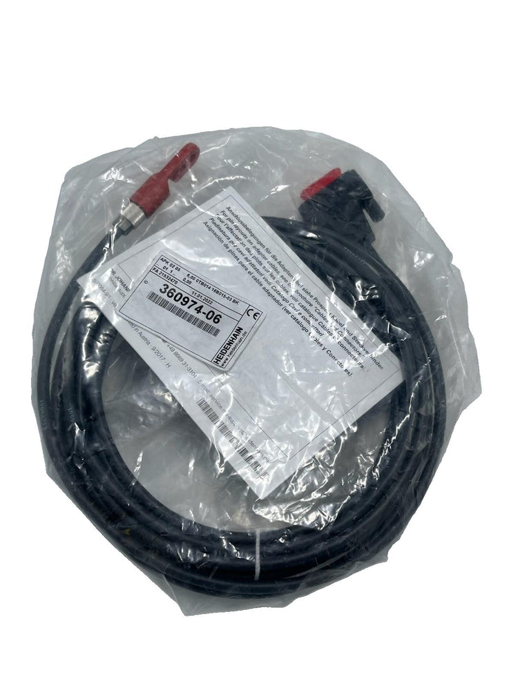 Heidenhain 360974-06 Adapter Cable | 6 Meter | M12 to 15-Pin D-Sub