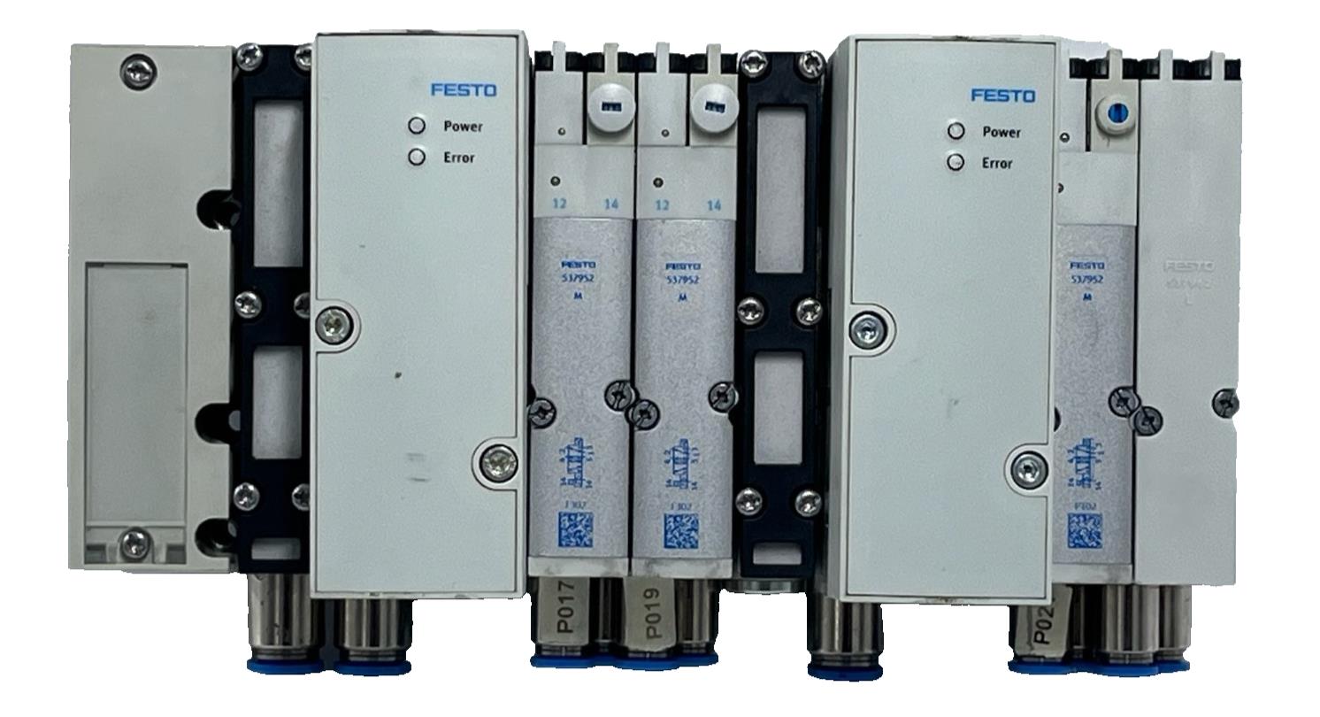 Festo MPA-S Valve Manifold | 2x VPPM-6TA Proportional Valves | 3x VMPA2 Solenoid
