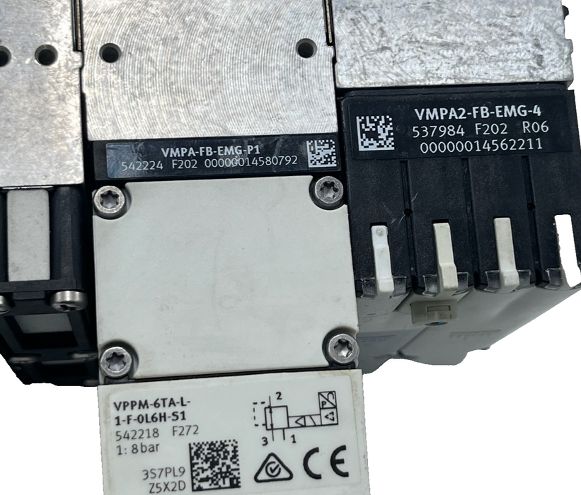 Festo MPA-S Valve Manifold | 2x VPPM-6TA Proportional Valves | 3x VMPA2 Solenoid