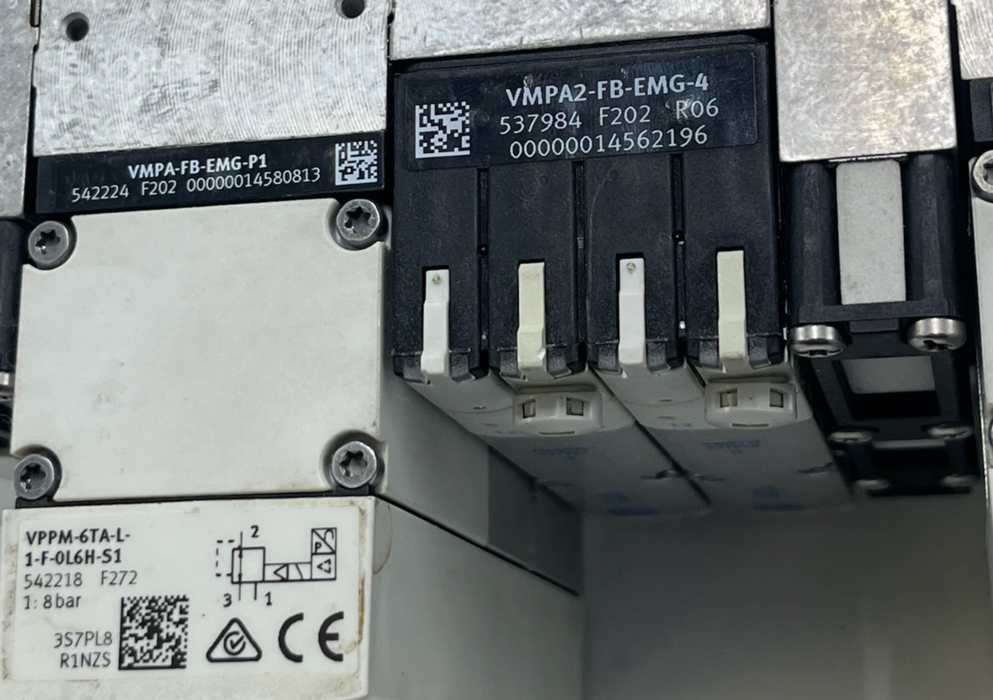 Festo MPA-S Valve Manifold | 2x VPPM-6TA Proportional Valves | 3x VMPA2 Solenoid